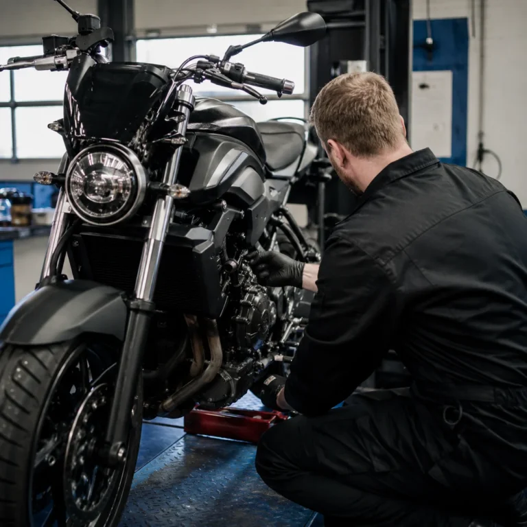 Motor wordt gecontroleerd in werkplaats na terugroepactie